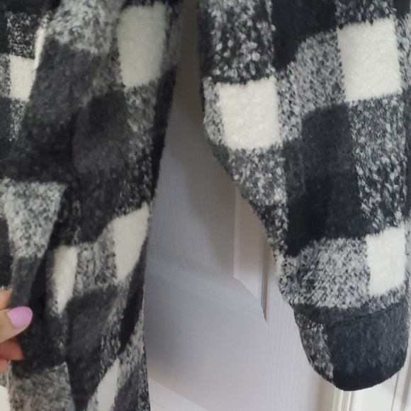 Oversized black plaid jacket - Picture 5 of 11
